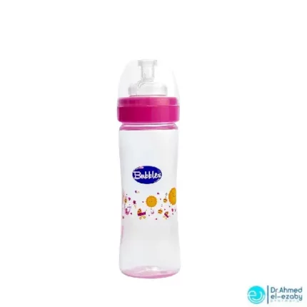 Bubbles Classic Feeding Bottle Without Hand 260 ml - rose - Image 2