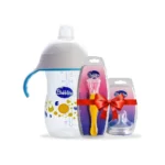 Bubbles Cup 280 ML With Natural Nipple 6M And Silicone Spoon Gift