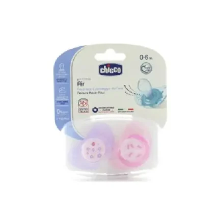 CHICCO Silicone Soother Blue 4M+ 2pcs