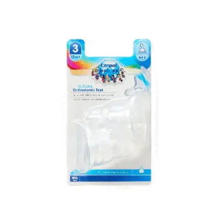 Canpol babies Silicon Orthodontic Teat Fast for Narrow Neck Bottle 2 pcs