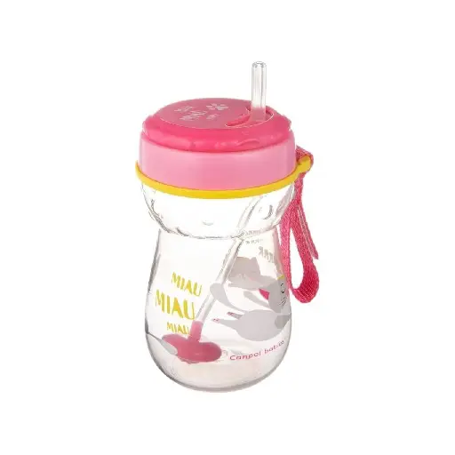 Canpol babies Sport Cup with Flip-top Weighted Straw 350ml CAT