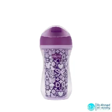 Chicco Training Cup For Girls, 266 ml - Light Purple Pink - Image 2