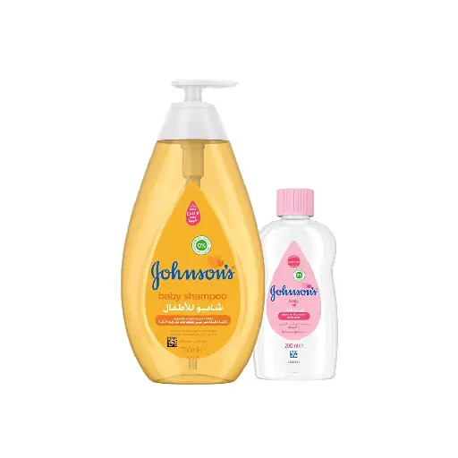 Johnson's Baby Shampoo, 750 ml with Baby Oil, 200 ml Johnson's Baby Shampoo, 750 ml with Baby Oil, 200 ml