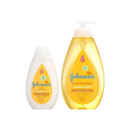 Johnson's No More Tears Baby Shampoo, 750 ml with Baby Conditioner, 300ml