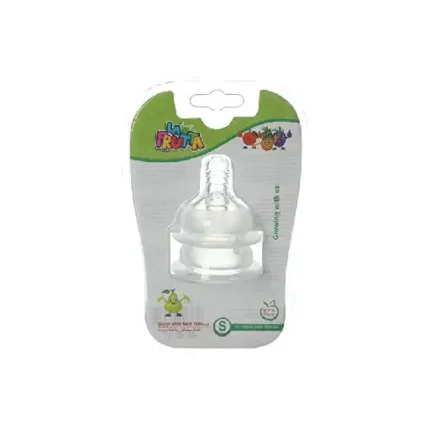 La Frutta 22111 Silicone Bottle Nipple, Small, Set Of 2 - Clear