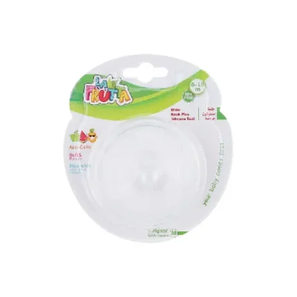 La Frutta 22182 Silicone Bottle Nipple, 6 To 8 Month - Clear