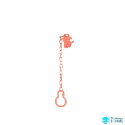 La Frutta 22241 Baby Pacifier With Chain, Small - Red - Image 4