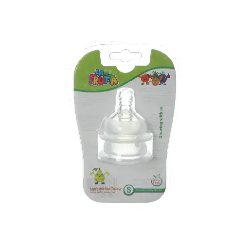 La Frutta Set Of 2 Wide Neck Silicon Teat - Small