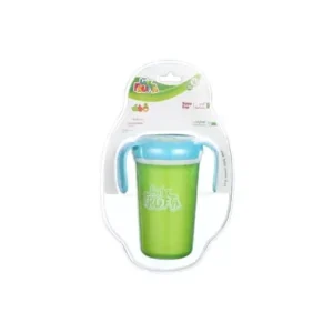 La Frutta Sippy Cup for Kids, 320 ml - Orange and Pink-green