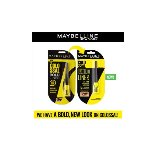 Maybelline New York Colossal Bold Eyeliner, Black, 3g