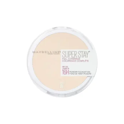 Maybelline New York Super Stay Full Coverage Powder Foundation Makeup, 112 Natural Ivory, 0.18 Oz