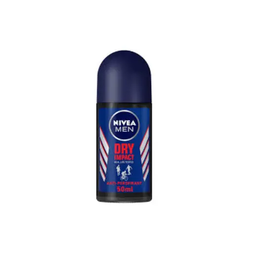 NIVEA MEN Antiperspirant Roll-on for Men, Dry Impact, 50ml NIVEA MEN Antiperspirant Roll-on for Men, Dry Impact, 50ml