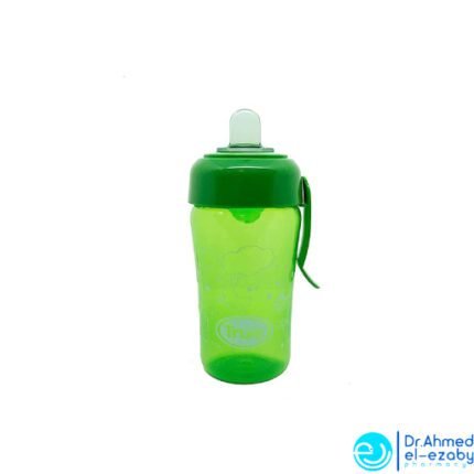 True Training Cup with Silicone Spout and Cover, 300 ml - Red&blue-green - Image 4