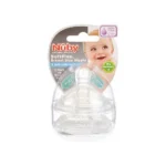 Nuby NT67660 Set of 2 Replacement Feeding - Bottle Teats for Baby 0+ Ages