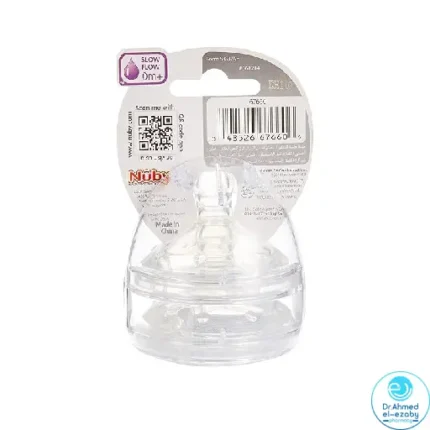 Nuby NT67660 Set of 2 Replacement Feeding - Bottle Teats for Baby 0+ Ages - Image 3