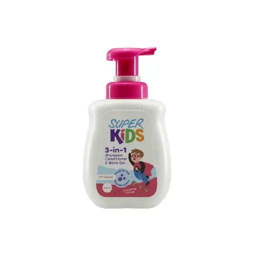 SUPER KIDS 3IN 1 SHAMPOO +CONDITION+BATH 500ML SUPER KIDS 3IN 1 SHAMPOO +CONDITION+BATH 500ML