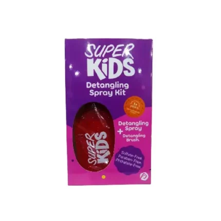 SUPER KIDS detangling spray kit+brus set offer