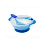 Safari Baby Feeding Bowl with Lid and Spoon for Babies Blue