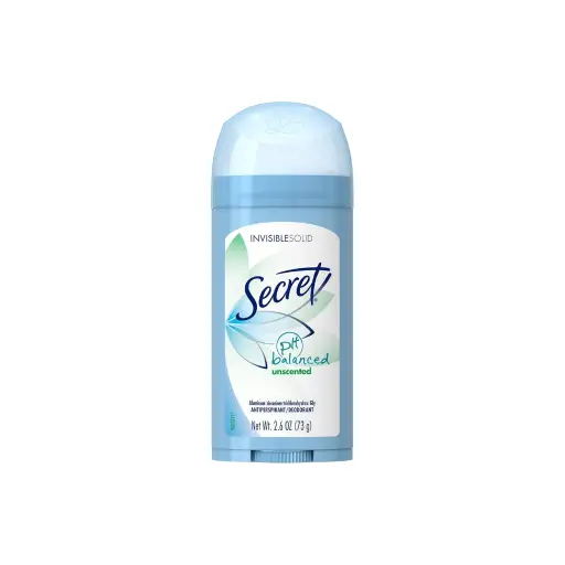 Secret Original Unscented Women's Invisible Solid pH Balanced Antiperspirant and Deodorant, 2.6 Ounce Secret Original Unscented Women's Invisible Solid pH Balanced Antiperspirant and Deodorant, 2.6 Ounce