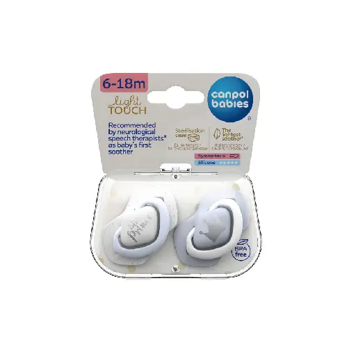 Silicone Pacifier Pack Royal Baby Blue Canpol babies (2 pc.) 6-18 months Silicone Pacifier Pack Royal Baby Blue Canpol babies (2 pc.) 6-18 months
