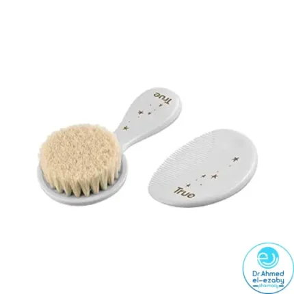 TRUE GOLD SOFT HAIR BRUSH AND COMB SET - Image 3