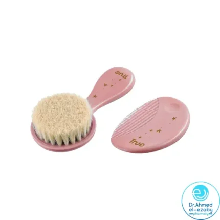 TRUE GOLD SOFT HAIR BRUSH AND COMB SET - Image 2