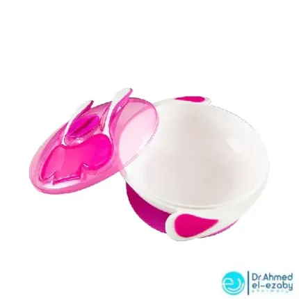True 2022040 Feeding bowl with fork & spoon color pink - Image 3