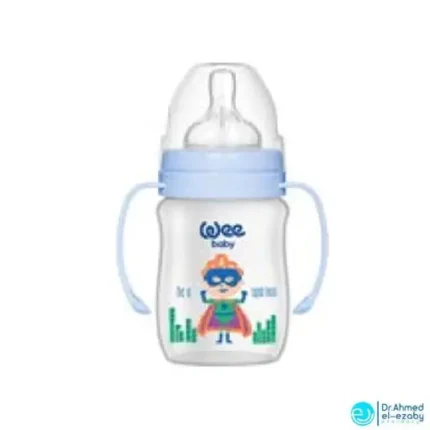 Wee Baby 198 Baby Feeding Bottles Set, 4 Pieces - Baby Blue - Image 3