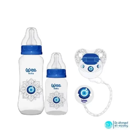 Wee Baby 271 Evil Eye Gift Feeding Bottles and Soother Set, 3 Pieces - Image 2