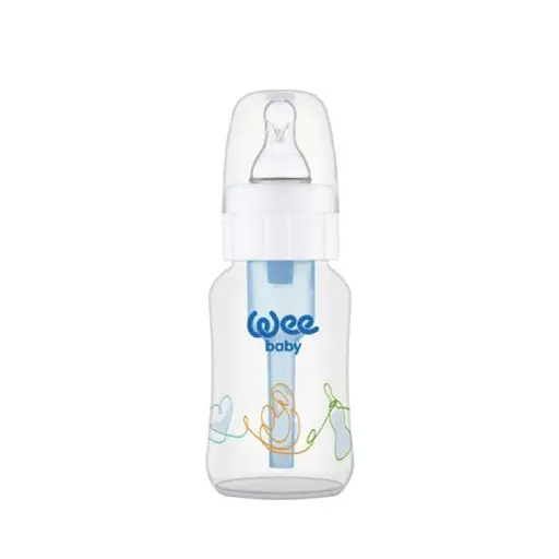 Wee Baby 294 Anti-Colic Feeding Bottle, 150 ml - White