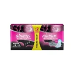 Always Dreamzzz 2in1, Feather Soft, Maxi Thick, Extra Long Sanitary Pads with Wings, 16 Pads