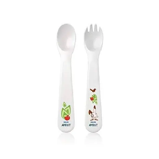 Avent spoon + fork, 1 piece + 12 months