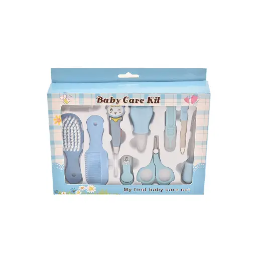 Baby Grooming Kit, Baby Care Items, Baby Care Essentials Set, Baby Supplies Set, 8PCS Baby Health Care Set Portable Baby Care Kit, Safety Cutter Baby Nail Kit for Newborn, Infant & Toddler(Blue)