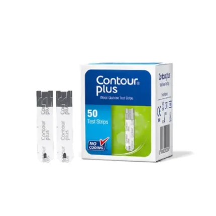 Bayer Contour Plus Glucose Test Strips (50 Pieces)