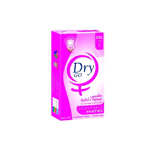 Dry Go, Comfortable Disposable Panties, single use, 2xl, 5 Pieces