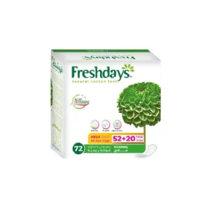 Freshdays Sanitary Napkins, 72 Pieces