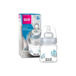 LOVI Anti-Colic Baby Feeding Bottle with Dynamic Teat| 0m+ | 120 ml | Super Air Vent System| Medically Tested |Trends Botanic