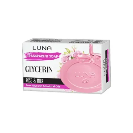 Luna Glycerin soap rose & milk 100 gm