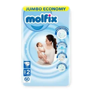 Moflex Diapers Jumbo Pack Mini Size 2 Pack 60 Pieces
