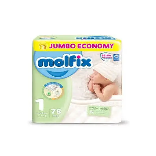 Molfix Diapers Small Pack Newborn Comfortfix -60 Pcs, Size 1