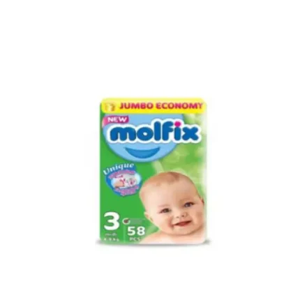 Molfix medium 9:4 kg, size (3), 58 pieces