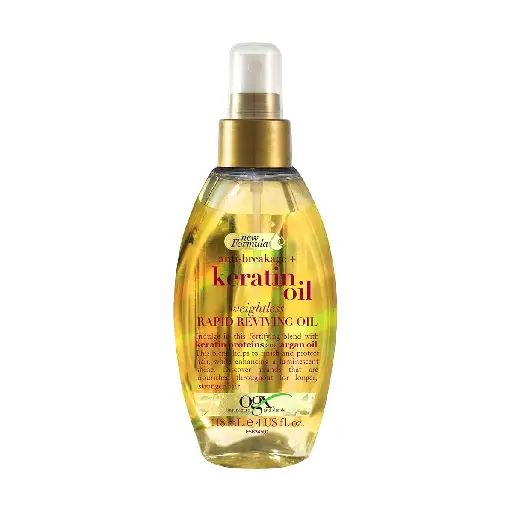 OGX Anti-Breakage Strengthening Keratin Hair Oil for Damaged Hair, 118 ml OGX Anti-Breakage Strengthening Keratin Hair Oil for Damaged Hair, 118 ml
