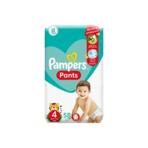 Pampers Diaper Pants Size 4, 9-14 Kg, 58 Diapers