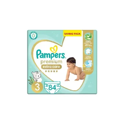 Pampers Premium Care Diapers, Size 3, 6-10 kg, 62 Count