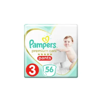 Pampers Premium Care, Size 3, Midi, 6-11 kg, Jumbo Pack, 56 Diaper Pants