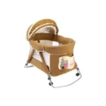 Petit Bebe 10600105 Princess Mini Baby Crib, Beige Brown