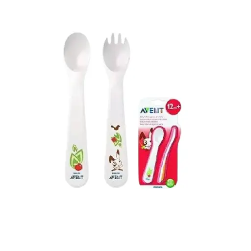 Philips Avent Toddler Fork And Spoon 12 Month SCF712 00 AV164