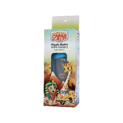Safari Feeding Bottle with Handles, 250 ml - Multi Color