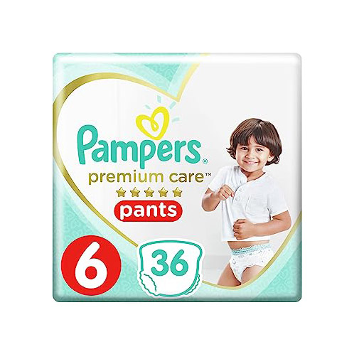 Pampers Premium Care, Size 6, Extra Large, 16+ kg, Jumbo Pack, 36