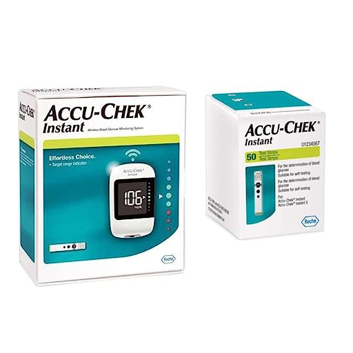 AccuChek® Sugar Meter Monitoring System with 110 Test Strips,10